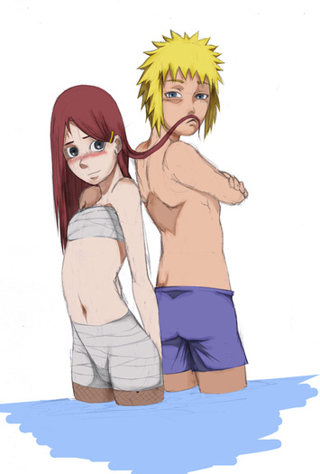 little_Minato_x_Kushina_by_mario1092 - uzumaki family