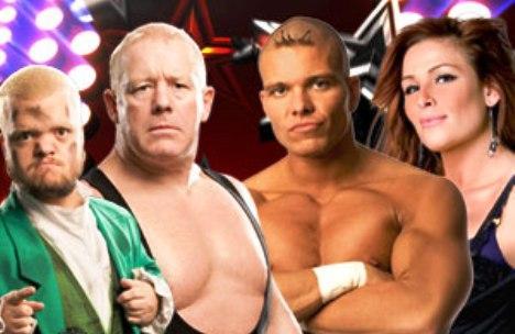 Four WWE Superstars - Hornswoggle