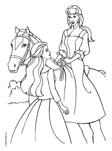 Barbie-fait-du-cheval - Barbie