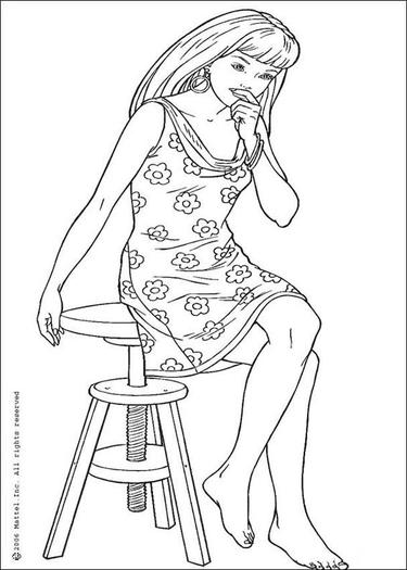 barbie-with-flower-dress-coloring-page-source_q7k - Barbie
