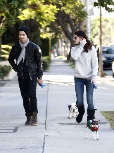 Joe+Jonas+Ashley+Greene+Joe+Jonas+Walking+RR_-JaTKfiWl - Ashley Greene and Joe Jonas Walking Their Dogs In Hollywood
