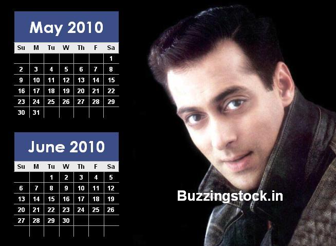salman-khan-may-june-2010-calendar - Salman Khan