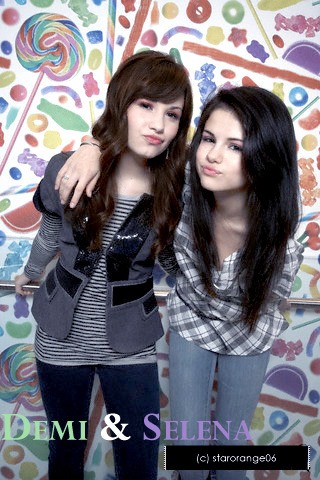Demi_Lovato_and_Selena_Gomez_by_starorange06 - My Idol