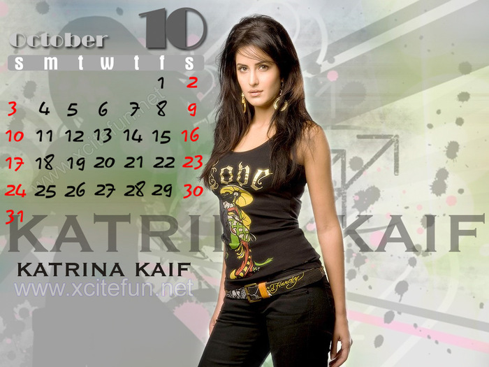 135178,xcitefun-katrina-kaif-calendar-october - katrina kaif