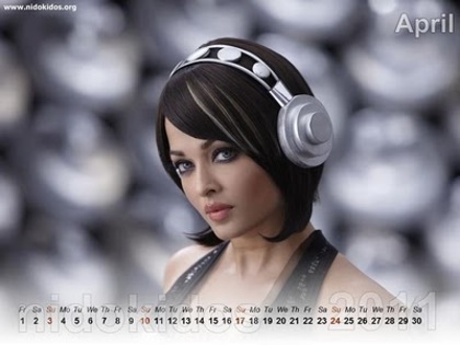 Aishwarya-Rai-Calendar-2011-4 - Aishwarya Rai 2010