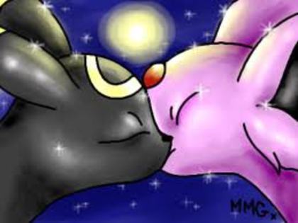 umbreon si espeon: kiss kiss - pokemon love story 3