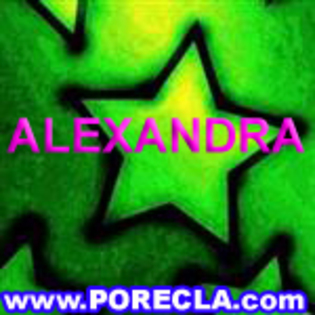 506-ALEXANDRA steaua verde prenume - poze avatar cu numele alexandra