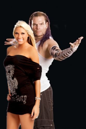 WWE-Diva-Kelly-Kelly-Poses-With-Jeff-Hardy
