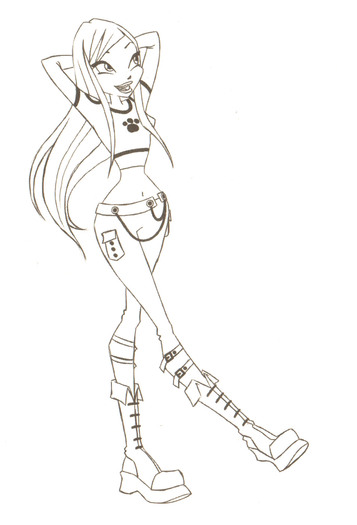 roxy de colorat - Winx de colorat