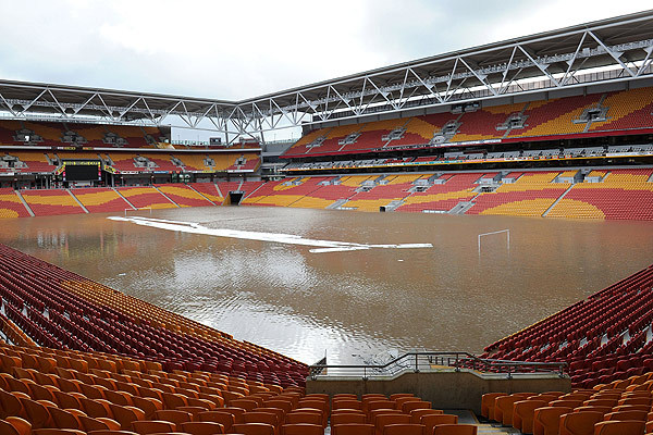 suncorp stadium - Inundatii - Ianuarie 2011