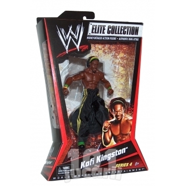 Figurina WWE - Kofi Kingston (seria Elite) - Jucarii WWE Mattel Wrestling