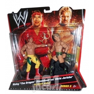 Figurine WWE Ricky The Dragon Steamboat vs. Chris Jericho - Jucarii WWE Mattel Wrestling