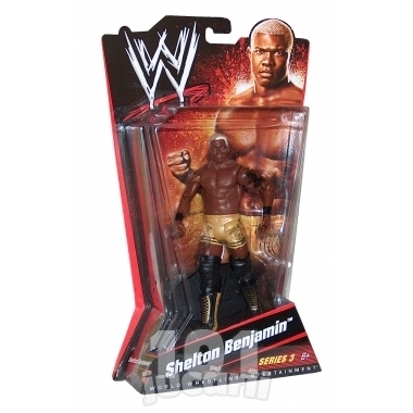 Luptator WWE Shelton Benjamin (seria 3) - Jucarii WWE Mattel Wrestling