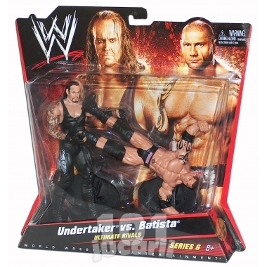 Set luptatori WWE Undertaker vs. Batista (Ultimate Rivals) - NOU - WWE Mattel Wrestling