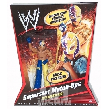 Figurina Rey Mysterio cu masca inclusa (Match Up) - NOU - WWE Mattel Wrestling