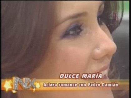 201002220410004 - Dulce Maria habla de los rumores con Pedro y Anahi la defiende