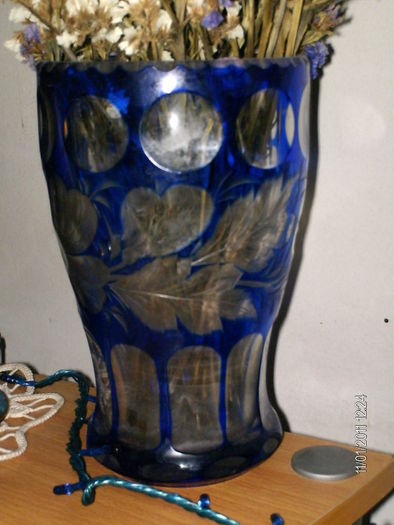 vaza cristal adusa din Polonia de parinti - AMINTIRI