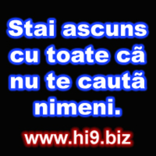 Stai ascuns cu toate ca nu te cauta nimeni - avatar