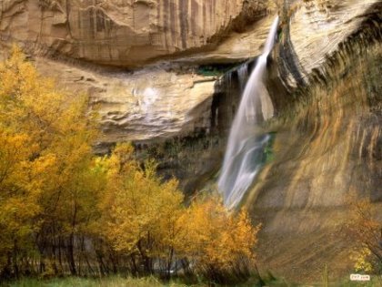 Calf Creek Falls, Grand Staircase-Escalante National Monument, Utah - poze frumoase