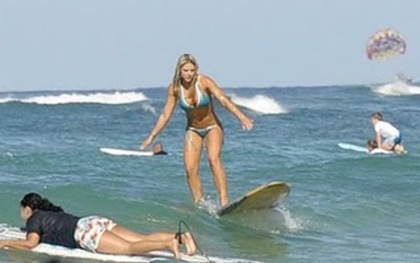 1_013 - Bikini Photos of Tiffany Surfing in Hawaii