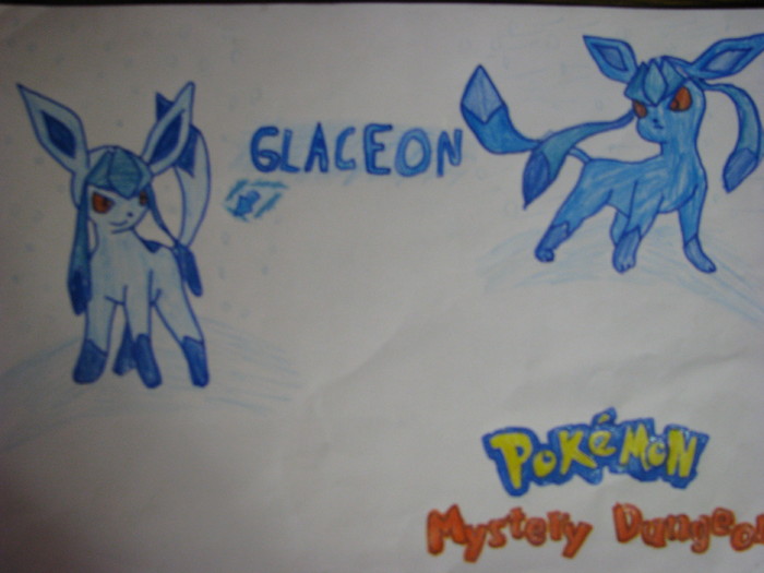 Glaceon!; Glaceon si Glaceon shiny in pokemon mistery dungeon
