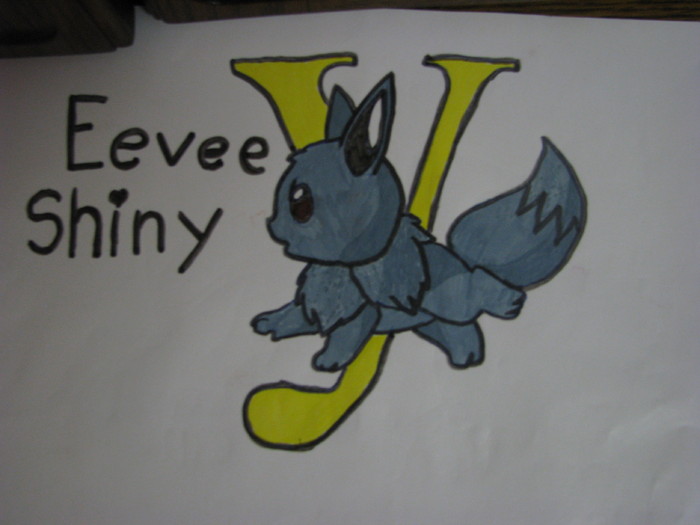 Eevee shiny - Desene cu pokemoni facute de mine