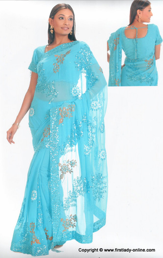 blue_kareena_saree_sari_177 - Sari-uri