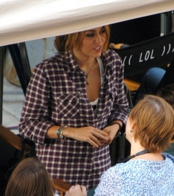  - x At the set of LOL in Detroit 2011