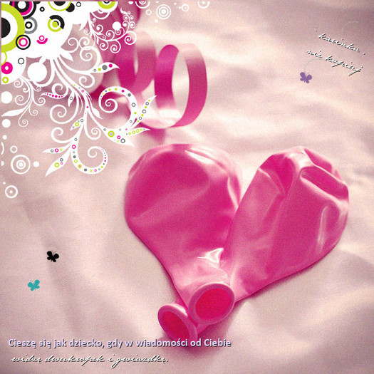 Inimioara din baloane - Culorile mele preferate