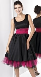 frs5356_negru-fuchsia - alege rochia care mi sar potrivii mie