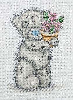 tt22_pink_flower_pot - tatti teddy bear