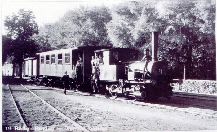 tren pe linie ingusta - buzias intre 1900-1944