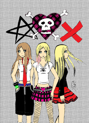 3_Versions_of_Avril_Lavigne_by_kyotoyuki - Cateva din pozele mele preferate cu Avril