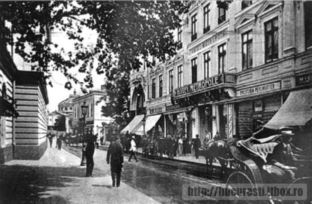 11_Pe Calea Victoriei la Hotel Metropol - 5-VECHIUL BUCURESTI 1871