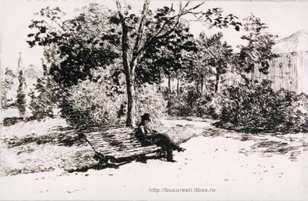 15_Theodor Aman-Citind in Gradina Cismigiu - 5-VECHIUL BUCURESTI 1871