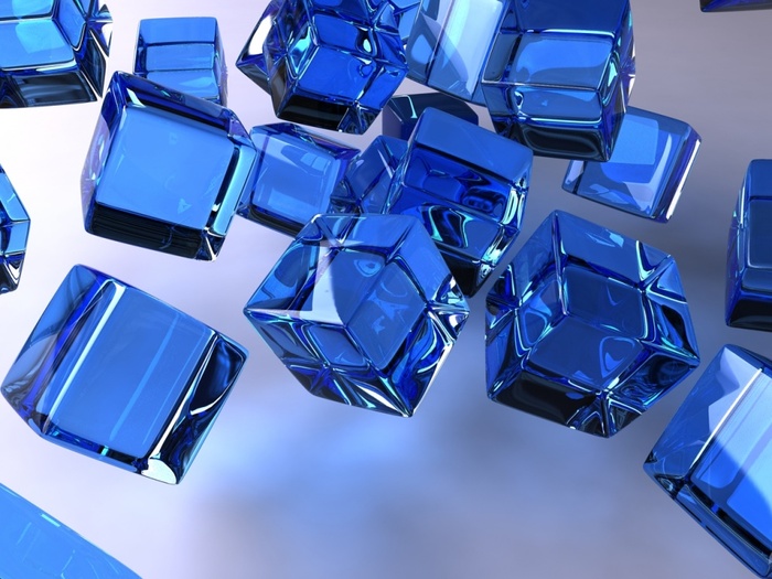 ws_The_Blue_Cubes_1024x768 - Blue Wallpapers