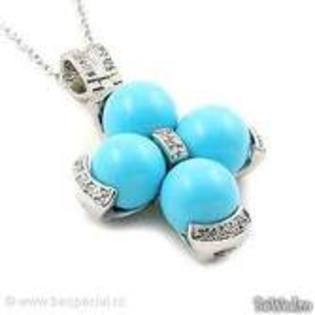 colier bleu - Coliere