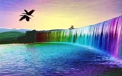 3D-Colorful-Waterfall-wallpaper - imagini