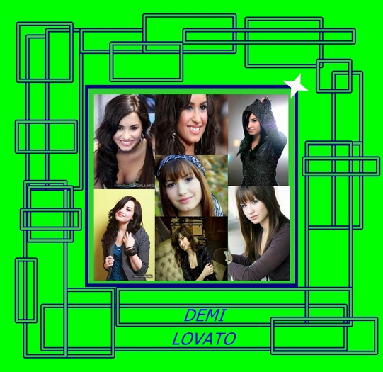 Demi cu verde modificata - Demi Lovato modificata