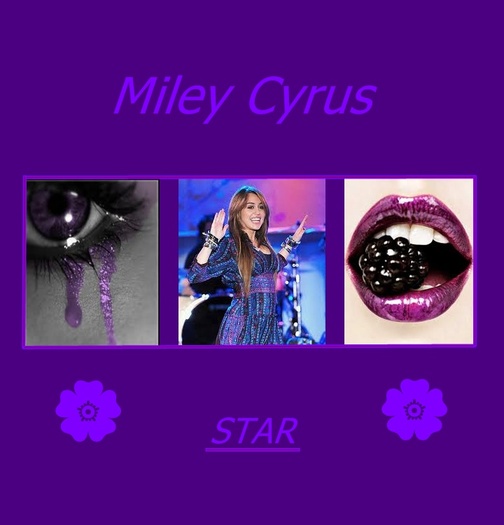 Miley Cyrus cu mov - Miley Cyrus modificata