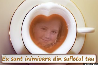 Eu in ceasca de cafea