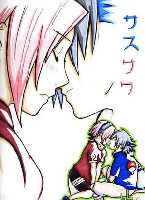 SasuSaku__First_kiss