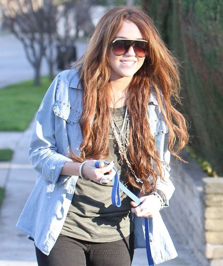 1 - Out and about with her Dog in Toluca Lake - January 27 2010