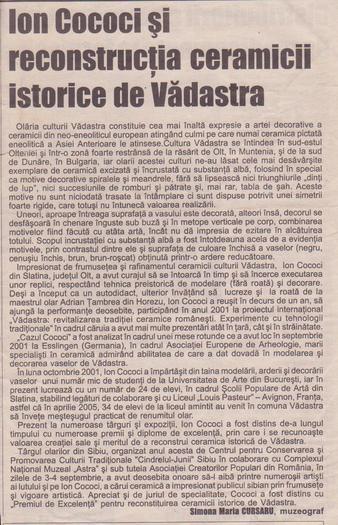 Poza 1 - Articol aparut la Sibiu in presa locala