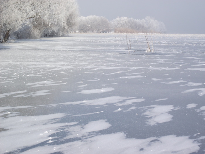 Pescuit de iarna - somova delta dunarii foto