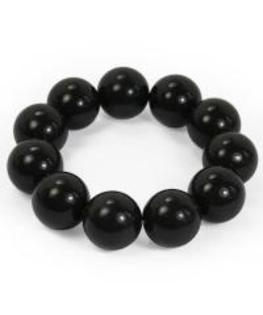 Bratara neagra din perle - AAA tinuta neagra pt modeling AAA