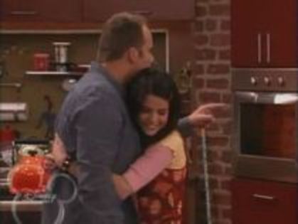 004 - Wizards of Waverly Place - Alex Russo Huging her Father