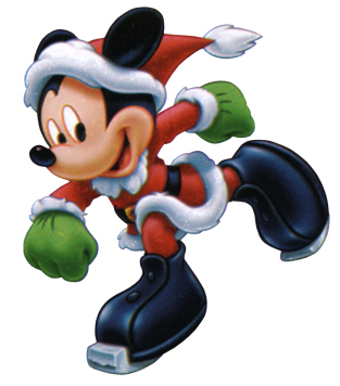 Mickey-Mouse-Santa-Ice-Skate - xoxo Mickey Mous xoxo