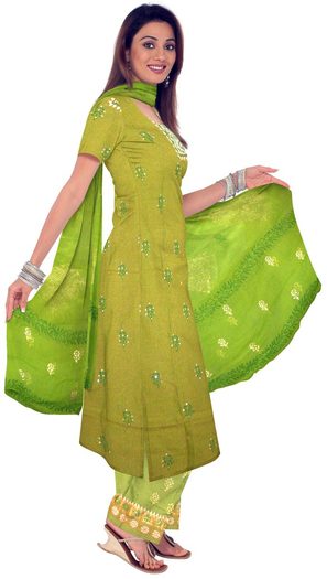 Exclusive-handloom-woven-butta-top-with-woven-chunni-and-printed-salwar-party-wear-dress-material