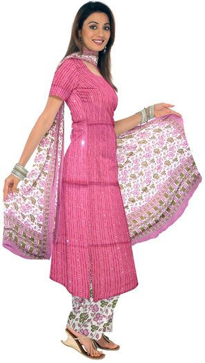 salwar-kameez-traditional-Indian-womens-wear.Pure-cotton-printed-kameez-with-mirror-workprinted-salw